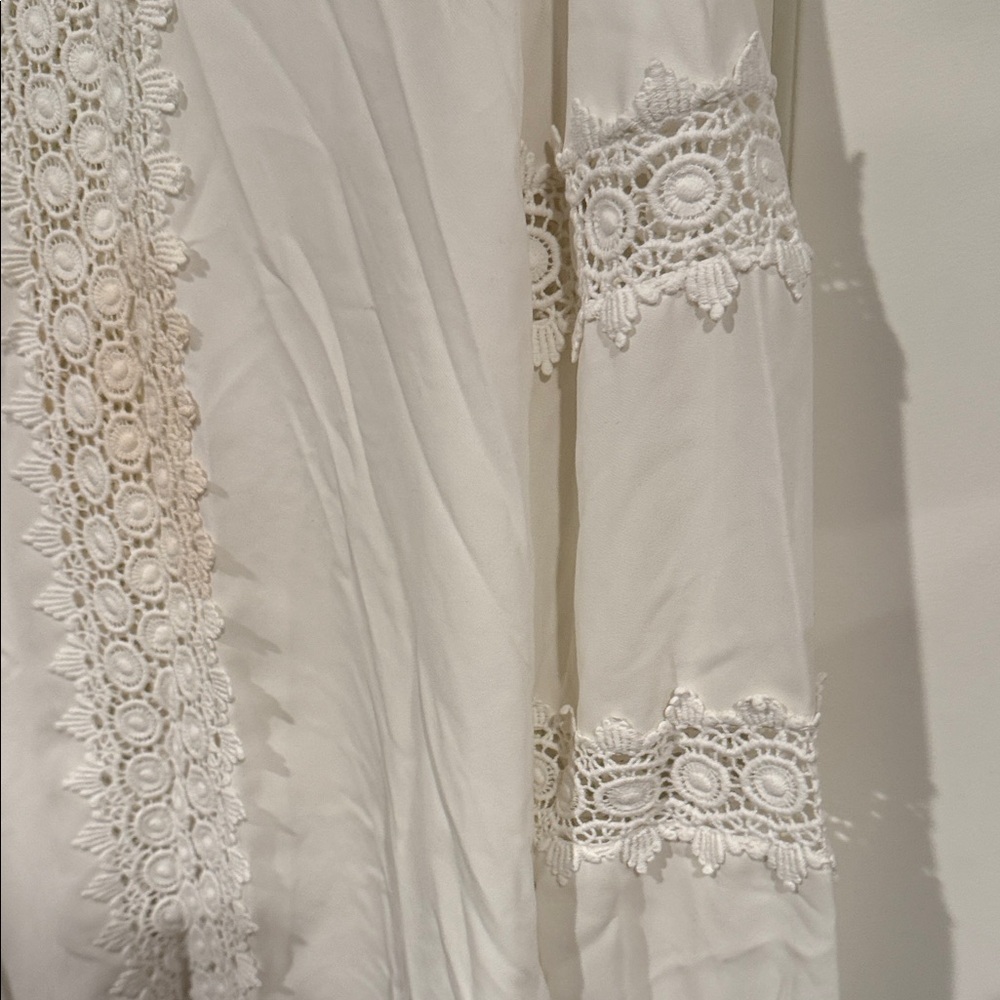 Anne Fontaine White Lace Blouse - Picture 4 of 10
